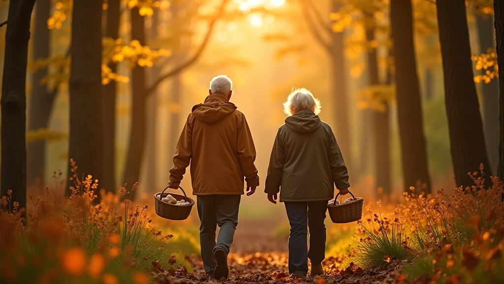 Seniori sēņošanas ekspedīcijā Latvijas mežos rudens sezonā
