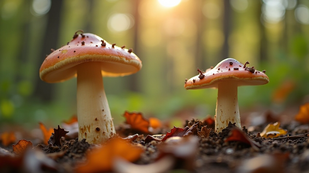 Seniora rokas ar sēņošanas grožiem mežā